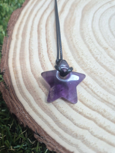 Amuleto Colgante Mineral en forma de Estrella para Manifestar-Deseos, intención y magia personal