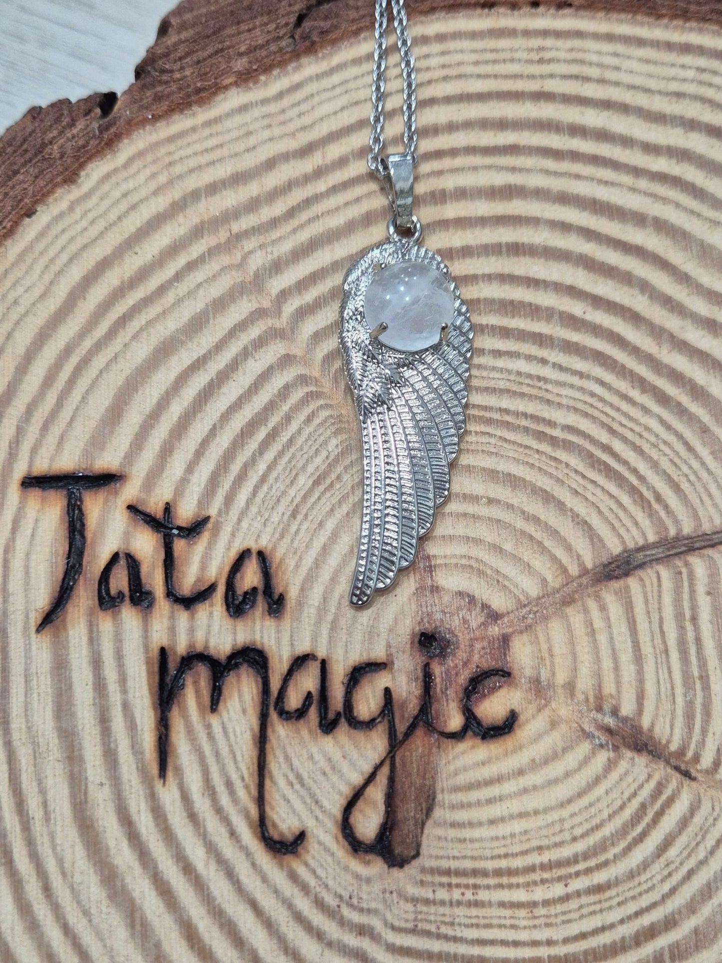 Colgante ala bisuteria JoyeriamineralescolgantesTienda esotérica Málaga - La Tienda de Tata Magic: tienda Esotérica en Málaga