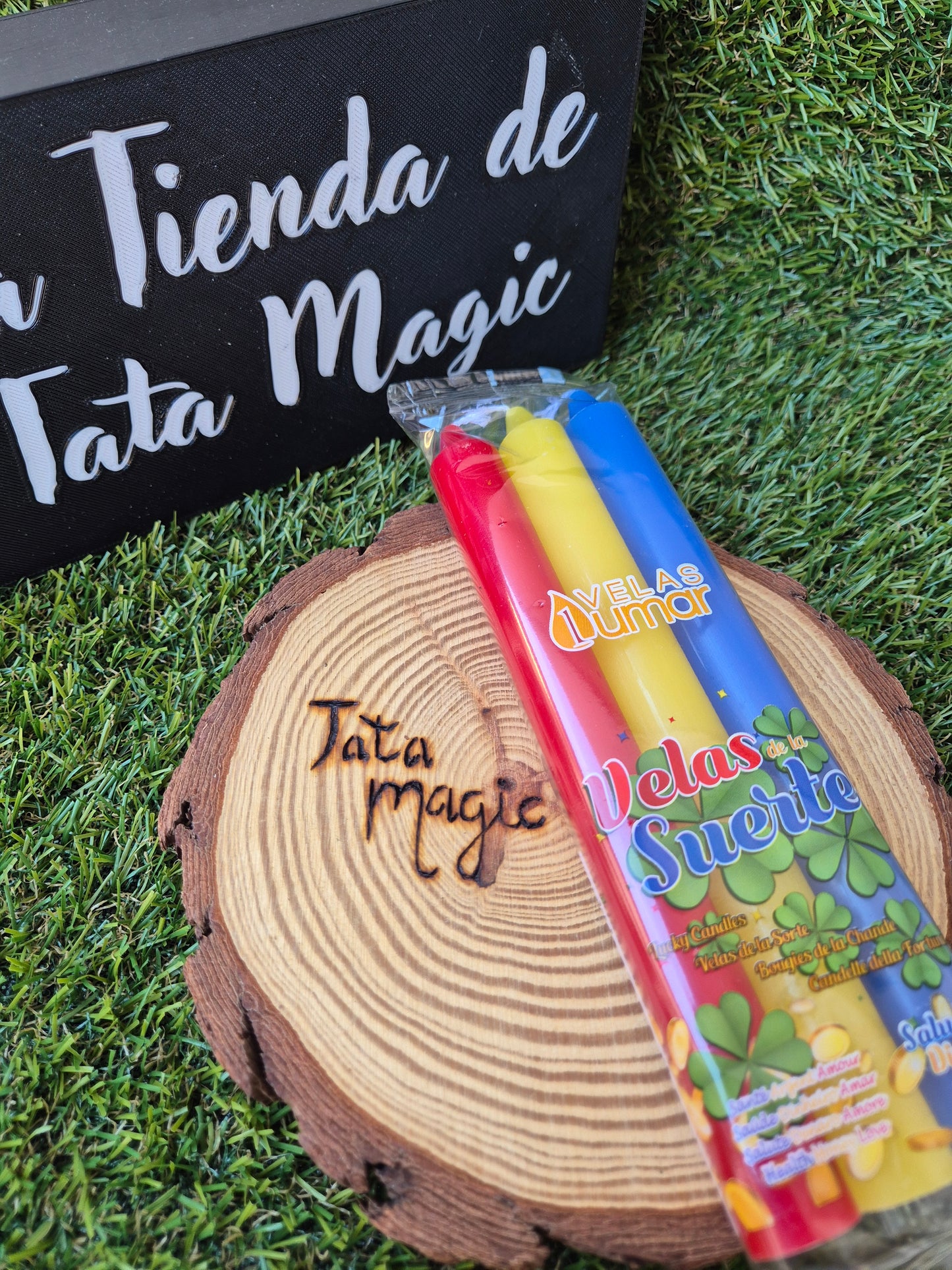 Pack de 3 Velas de la Suerte