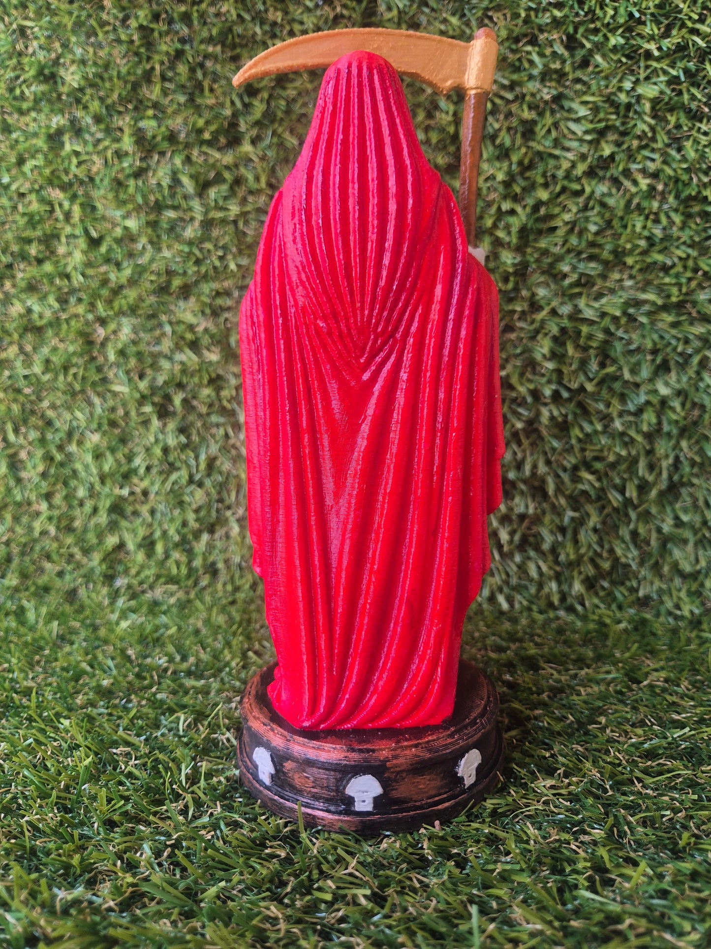 Santa Muerte 20 cm Roja o Dorada-Amor, Prosperidad y Protección