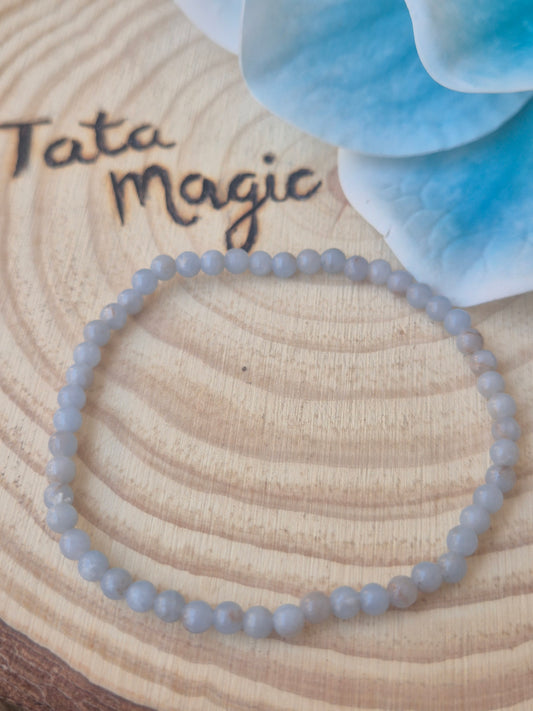 Pulsera de Angelita 4mm-Paz Interior y Conexión Espiritual