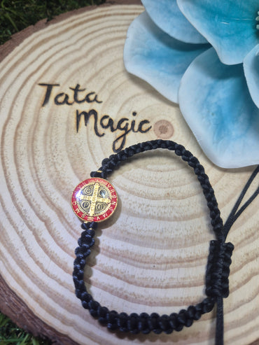 Pulsera San Benito -Medalla de Protección, fe divina y liberación espiritual