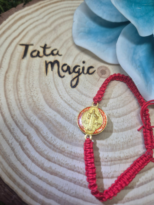 Pulsera San Benito -Medalla de Protección, fe divina y liberación espiritual