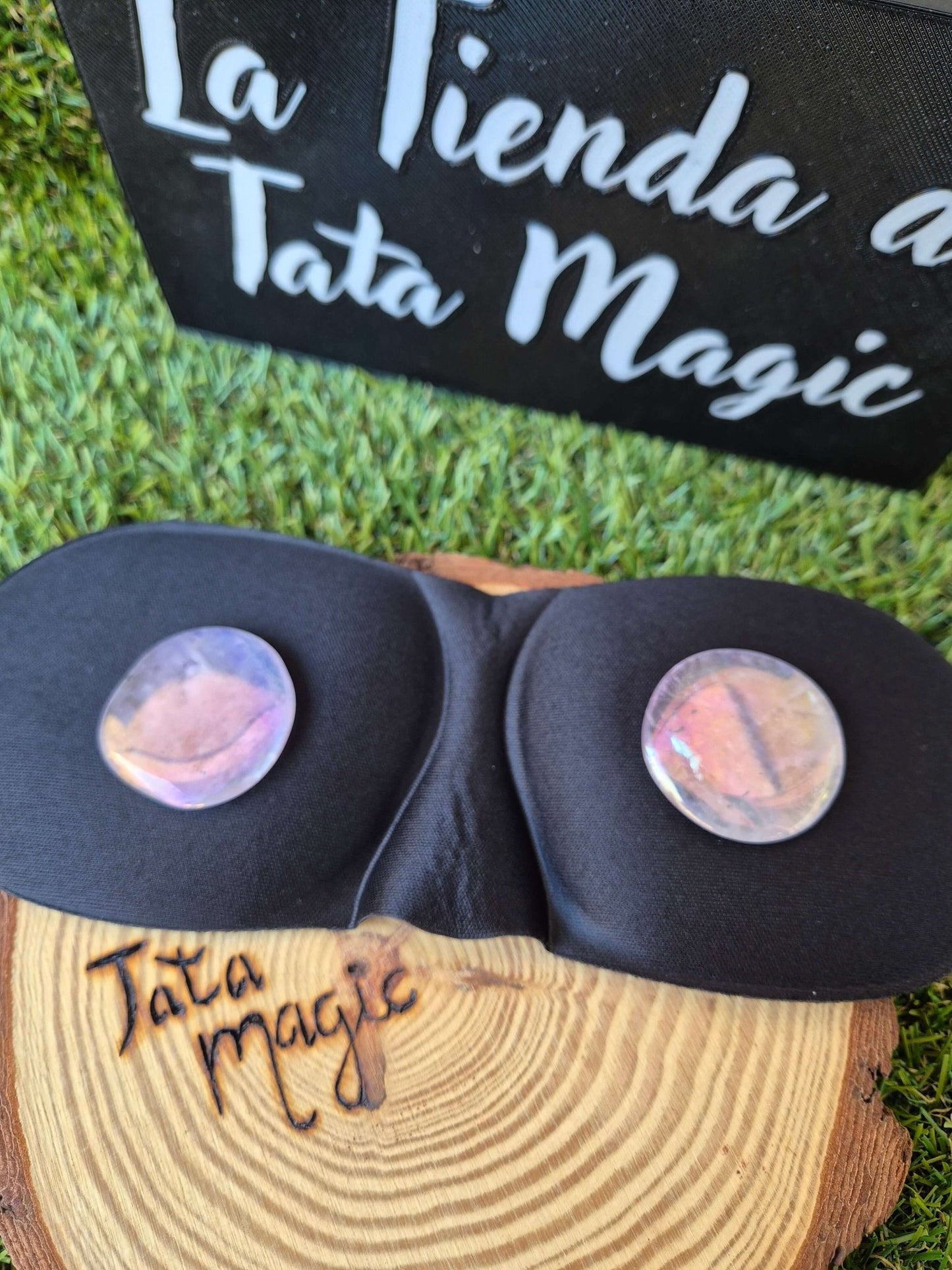 Antifaz terapia ocular aqua aura amatista - Dormir, Descanso y Relajación AntifazTienda esotérica Málaga - La Tienda de Tata Magic: tienda Esotérica en Málaga