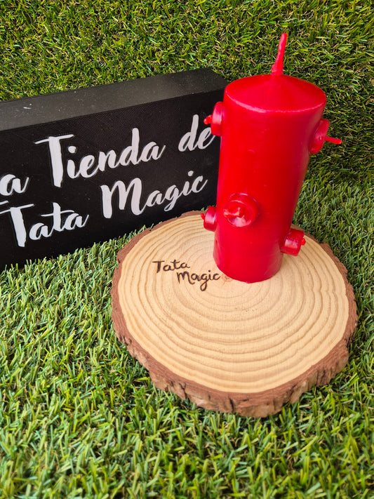 Velón 7 Mechas Rojo - Poder, Pasión y Protección