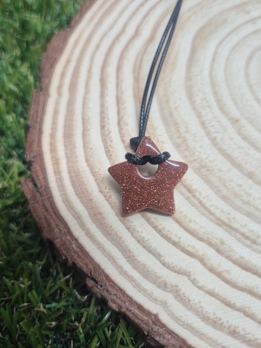 Amuleto Colgante Mineral en forma de Estrella para Manifestar-Deseos, intención y magia personal