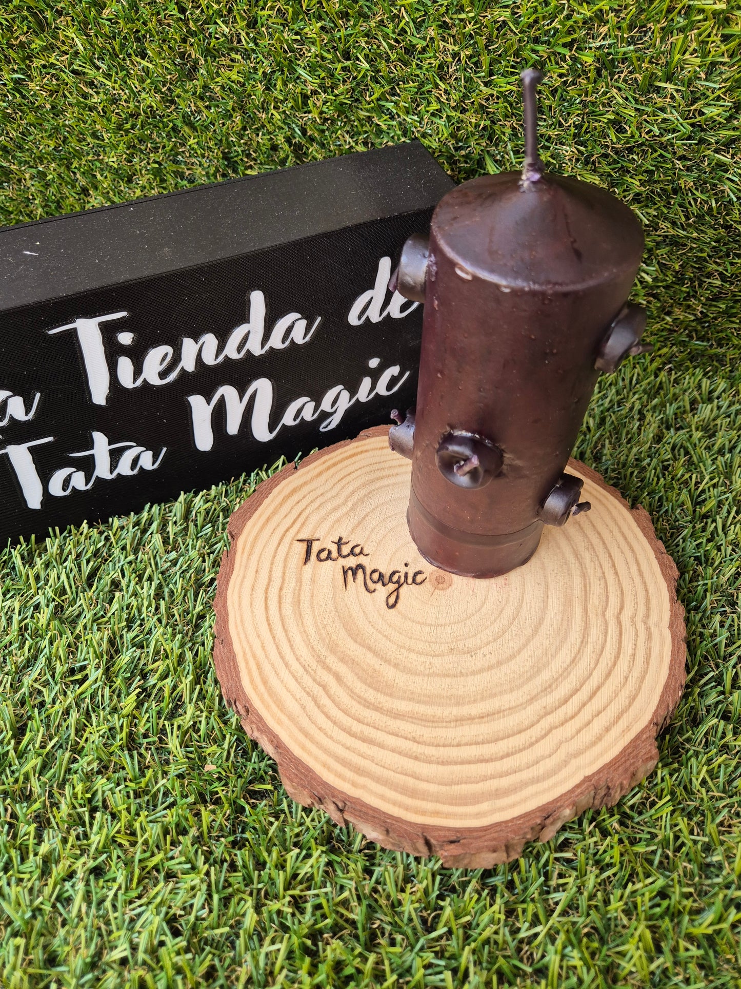 Velón 7 Mechas Negro - Rompe Situaciones / Ritual de Liberación y Limpieza Energética