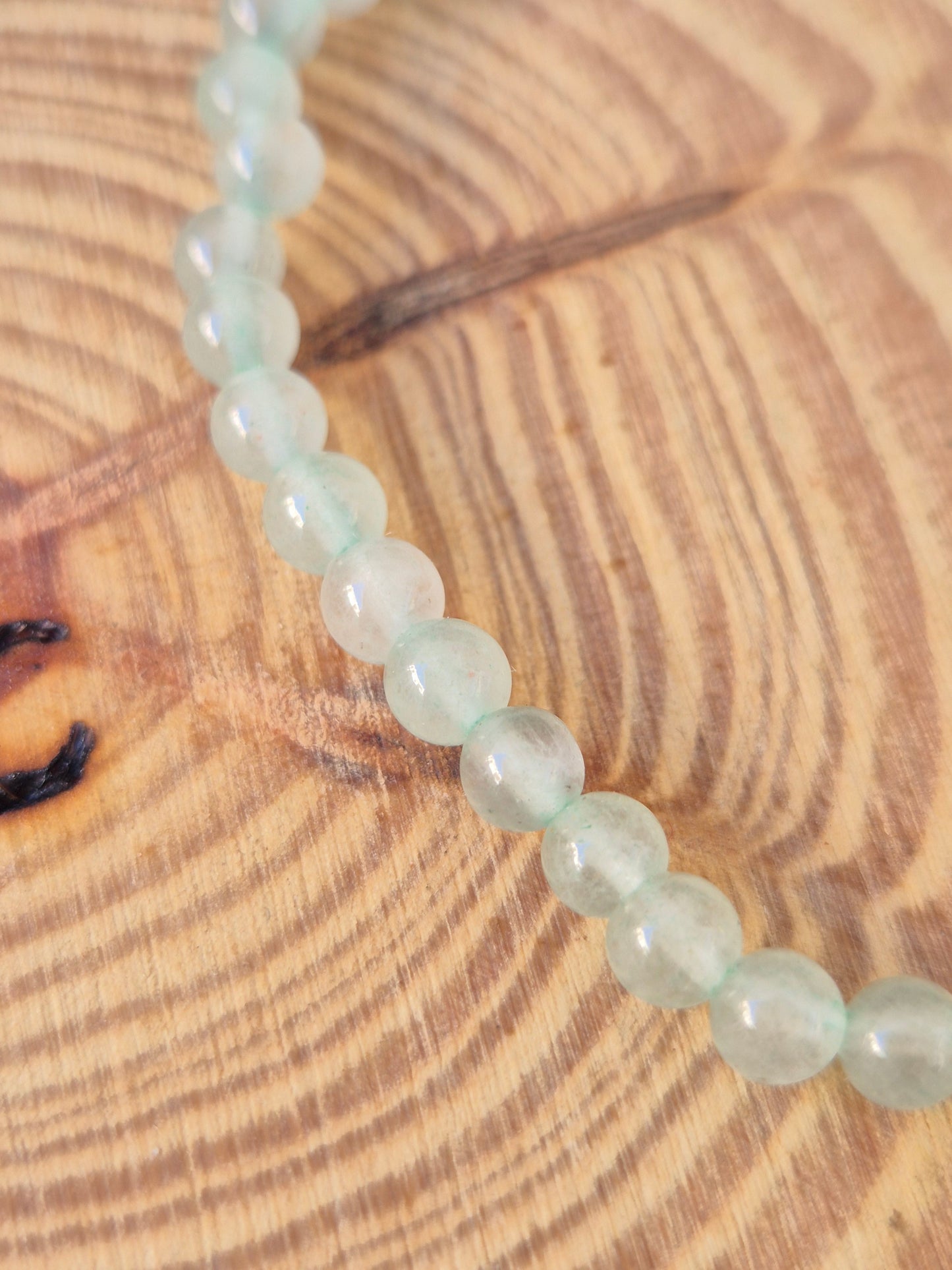 Pulsera Aventurina Verde  4mm