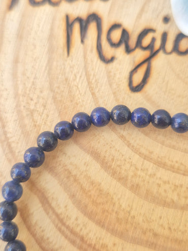Pulsera de Lapislázuli 4mm - Intuición, Protección y Comunicación Espiritual