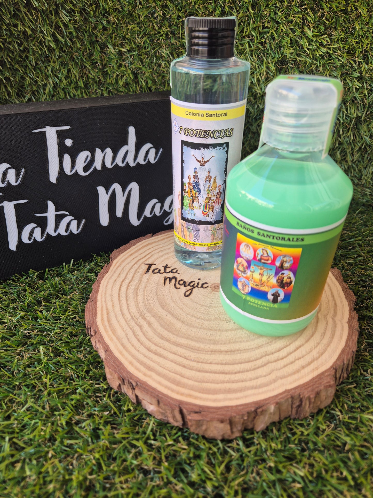 Pack Colonia + Baño 7 Potencias Africanas - Santería Cubana para Protección, Éxito y Prosperidad Ritualizado según la Tradición Afro Cubana