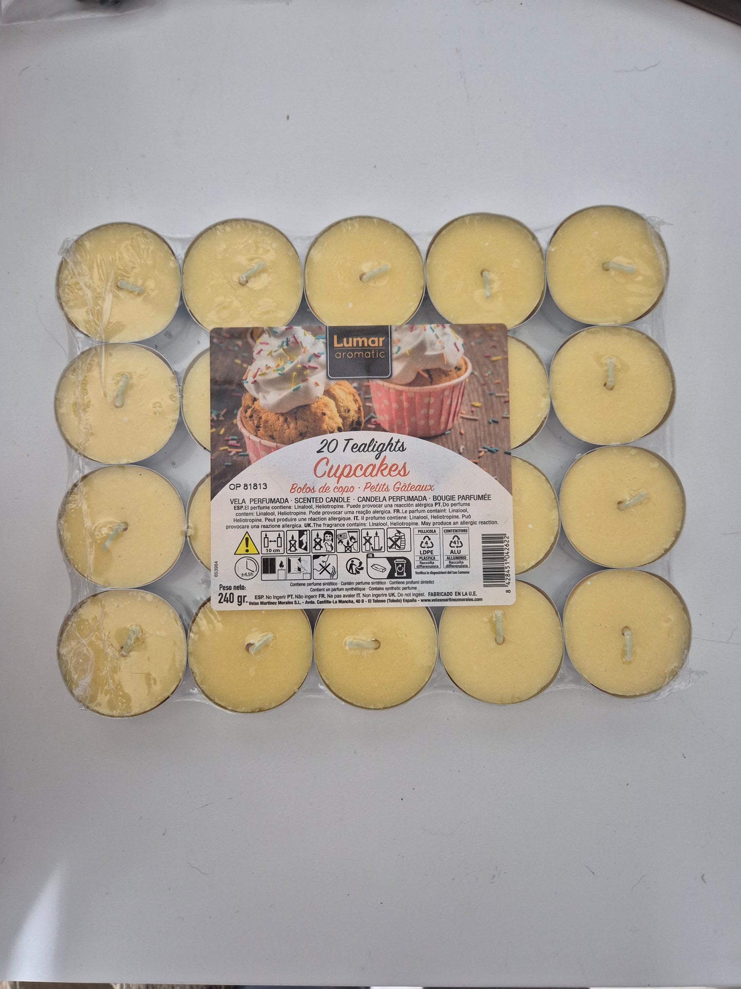 Pack 20 velas aromaticas Lumar