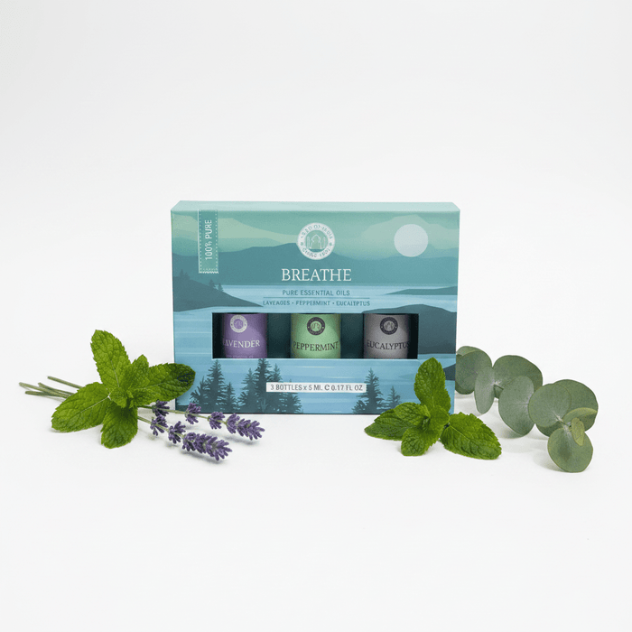 Set Aceites Esenciales BREATHE - Lavanda, Menta y Eucalipto | Song of India